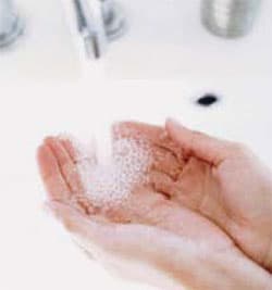 hard water hand washing