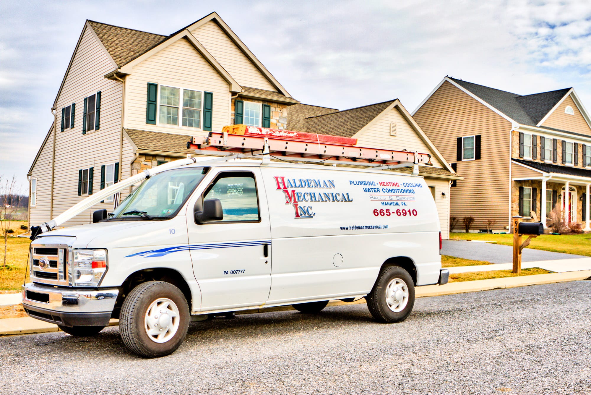 Haldeman Mechanical plumbing van