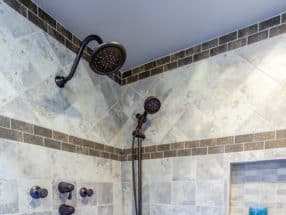 tile shower stall