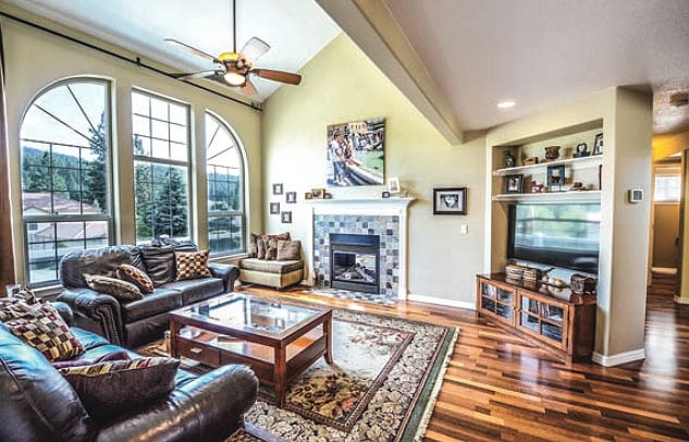 A modern living room.