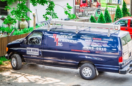 Haldeman Mechanical service van.