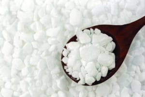 Water softening salt.